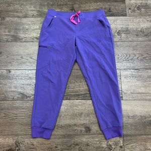 Figs Purple Zamora Joggers Scrubs Pants - Women's Size Large